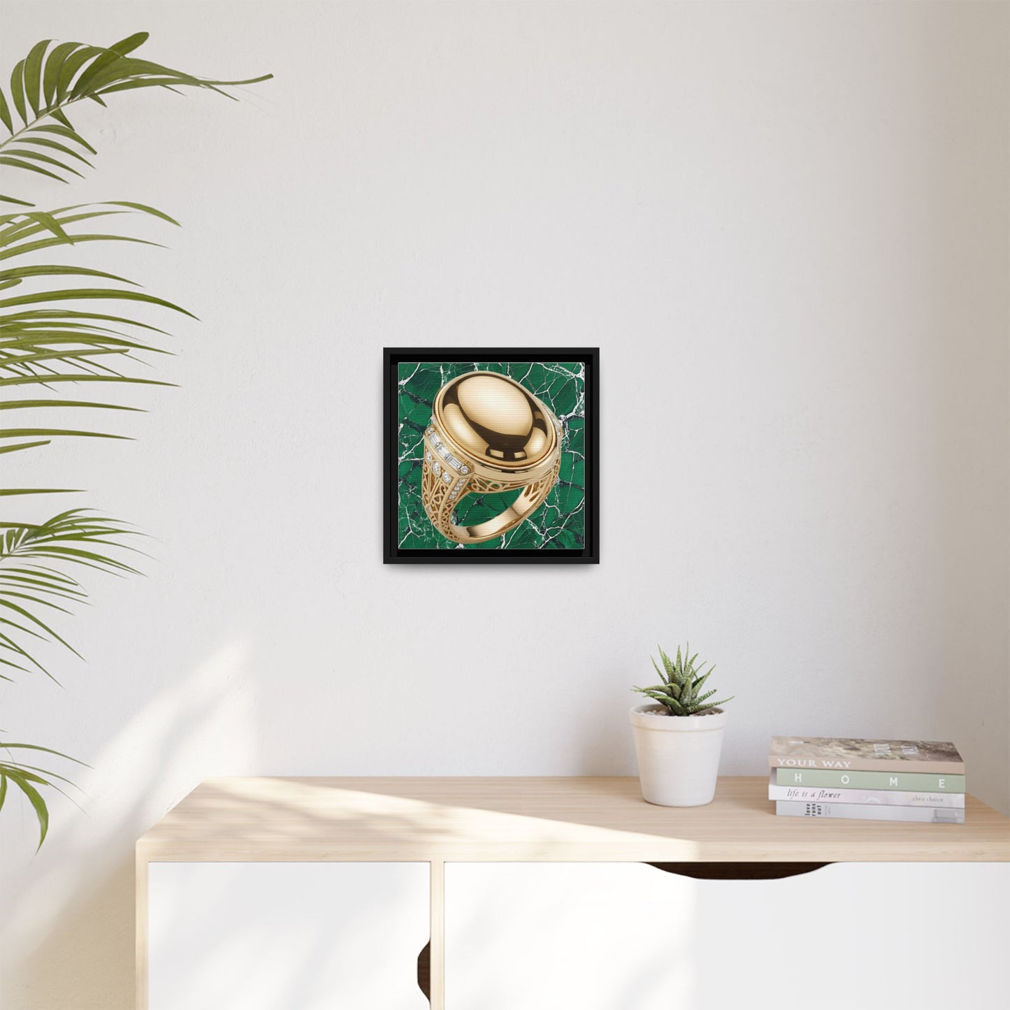 Regal Gold Marble Ring Canvas