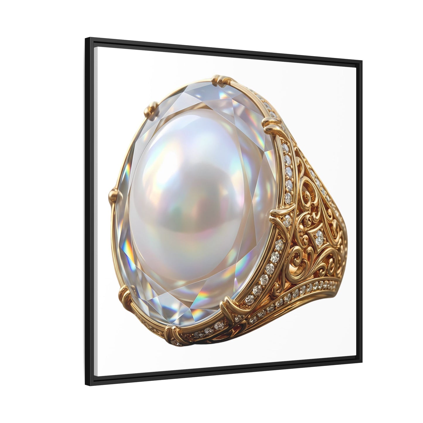 Luminous Pearl Signet Canvas Print