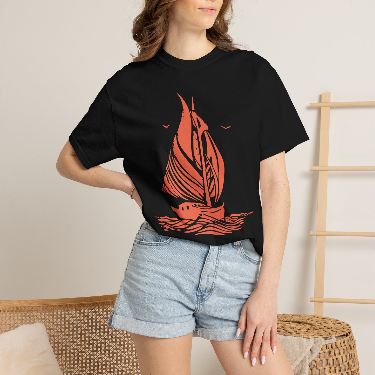 Nautical Sailboat Graphic T-Shirt