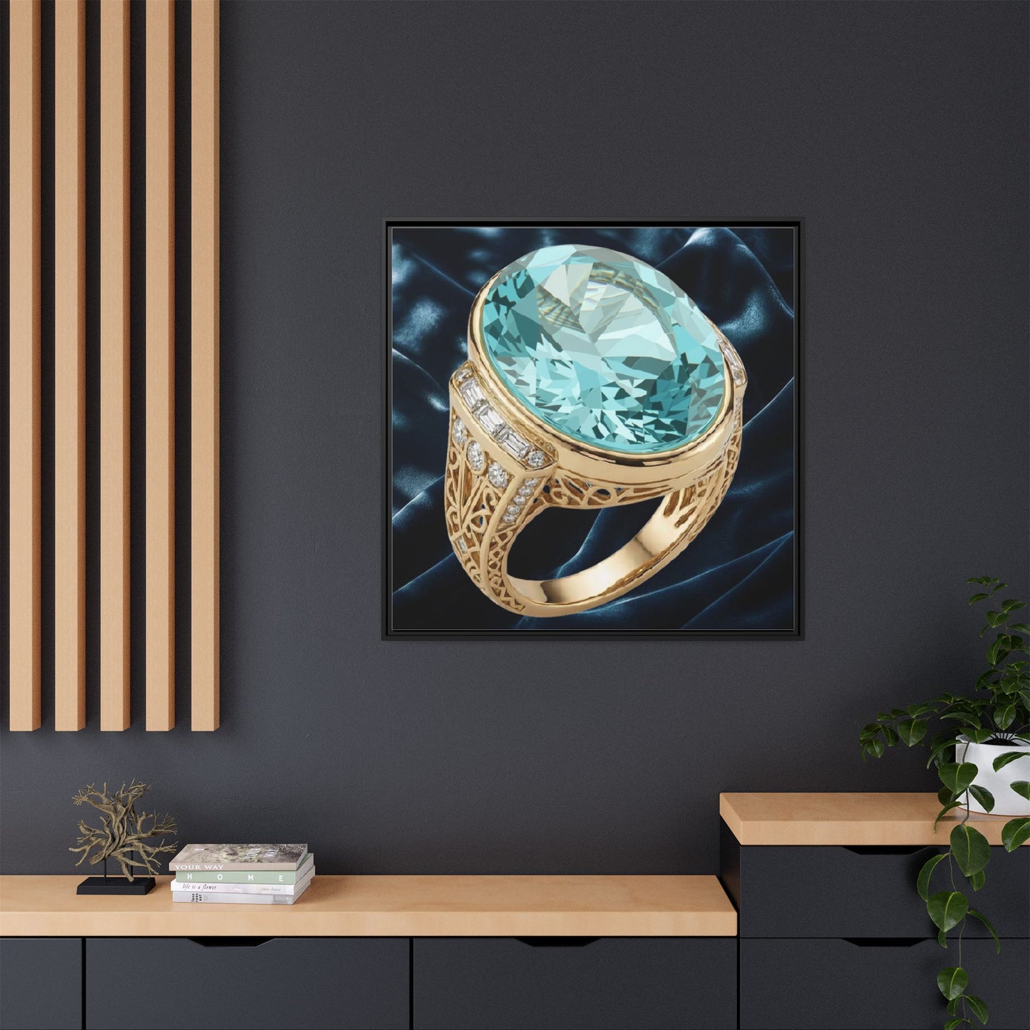 Aquamarine Grandeur Canvas