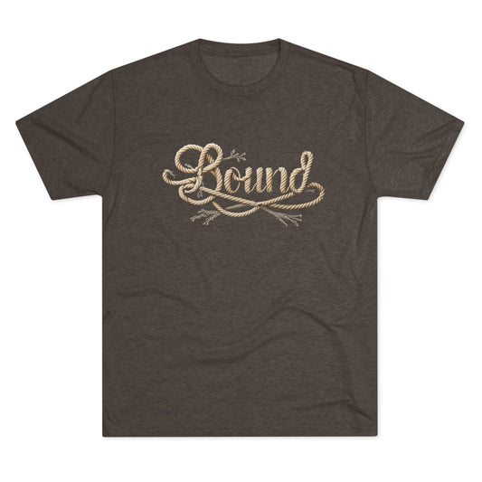 BOUND Rope Script Men’s Tri-Blend T-Shirt