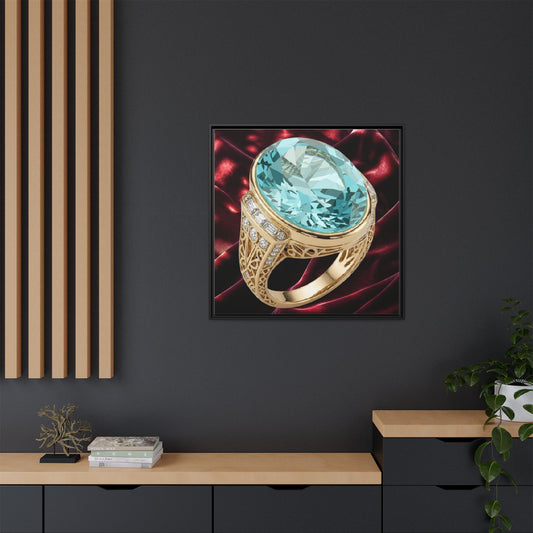 Aquamarine Ring Canvas Art