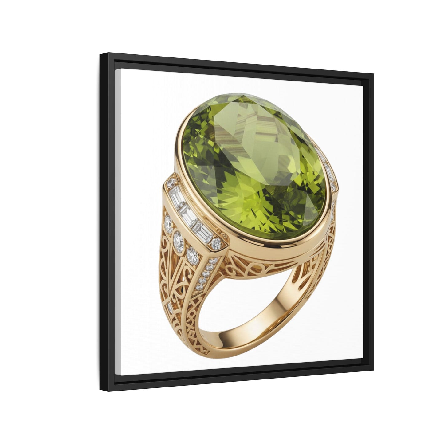 Verdant Oval Peridot Wall Art