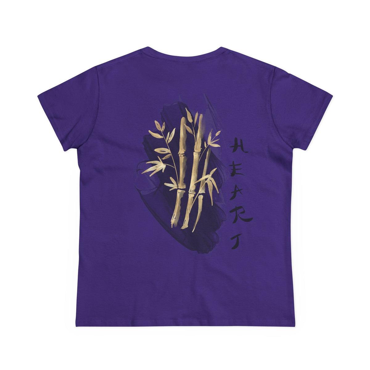Golden Bamboo Ink Brush Back Print Women’s Tee