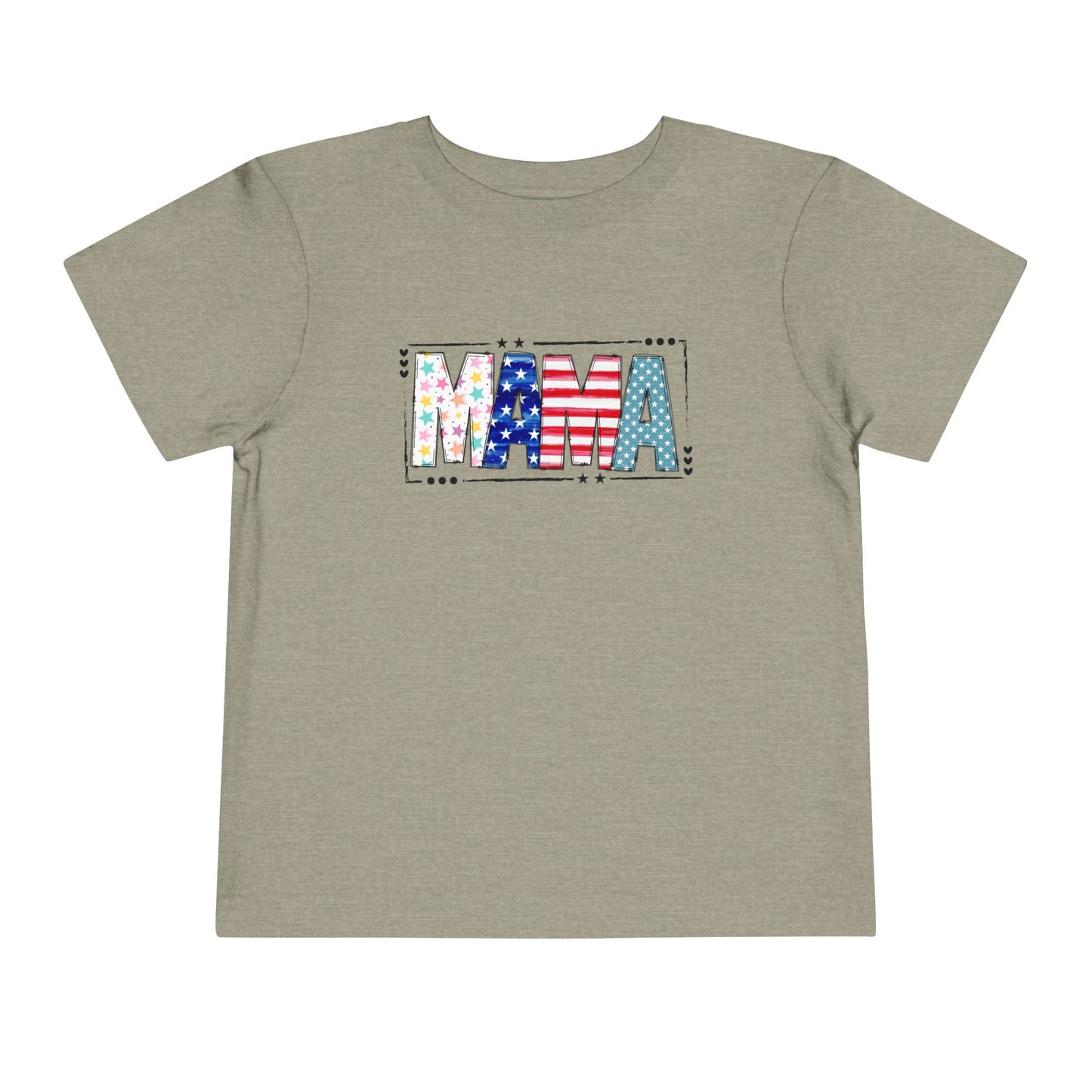 Toddler MAMA Patchwork Stars & Stripes T-Shirt