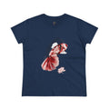 Crimson Betta & Lotus Watercolor Women’s Tee