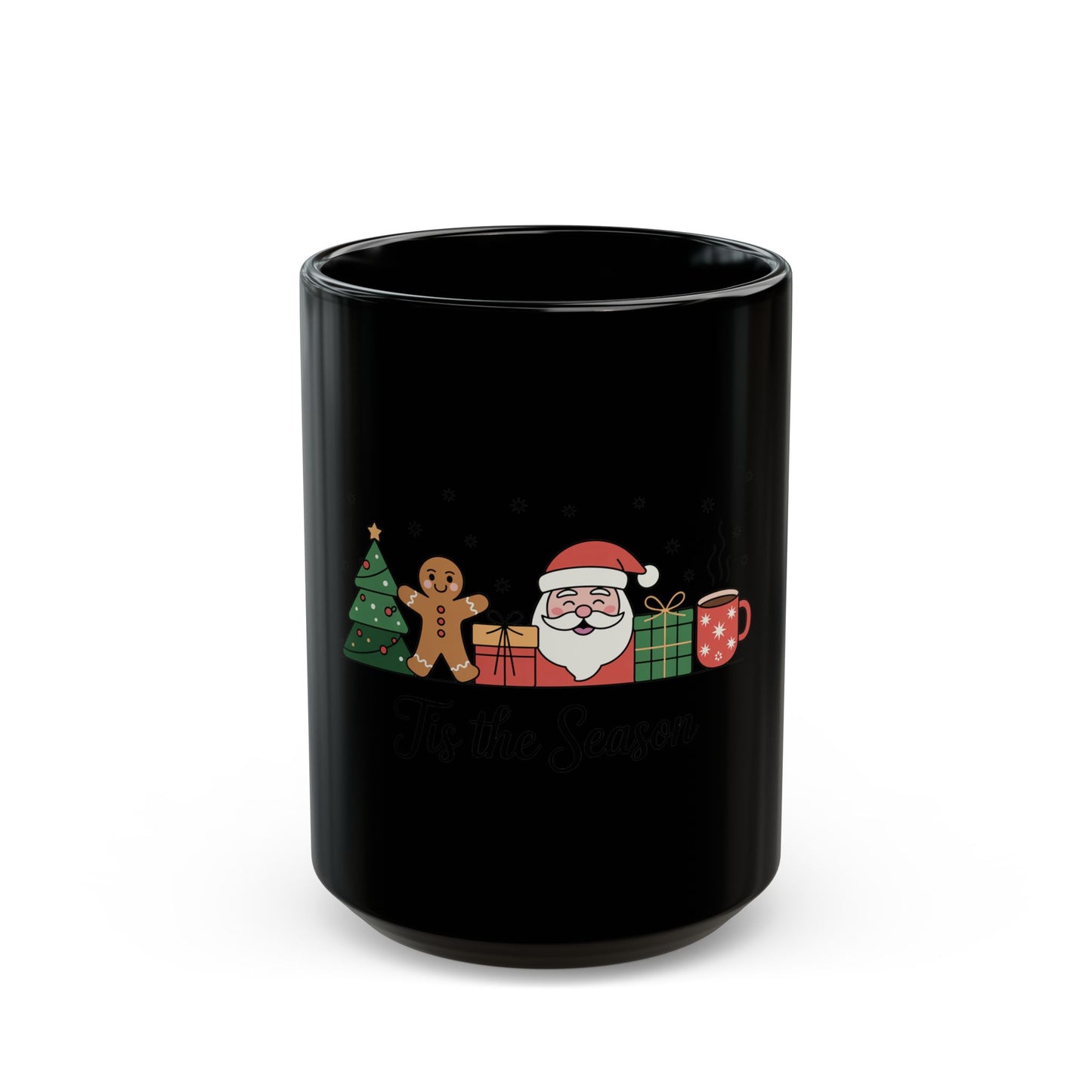 Christmas Cookie Crew Black Mug