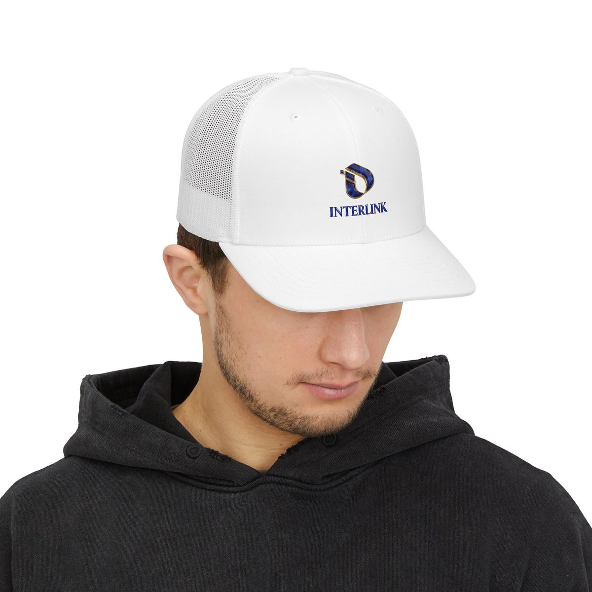 Sapphire Crest Interlink Mesh-Back Snapback Cap