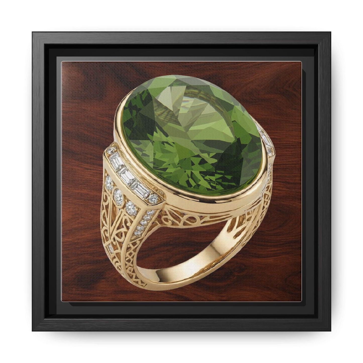 Gilded Peridot Ring Canvas