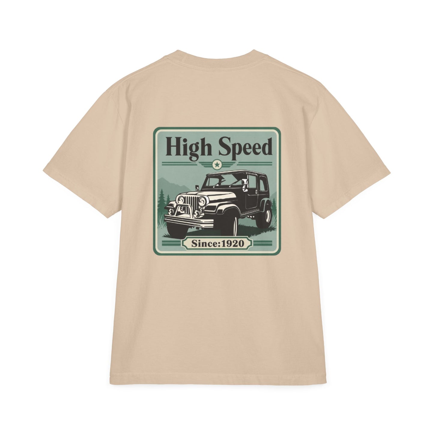High Speed Vintage 4x4 Graphic Drop-Shoulder T-Shirt