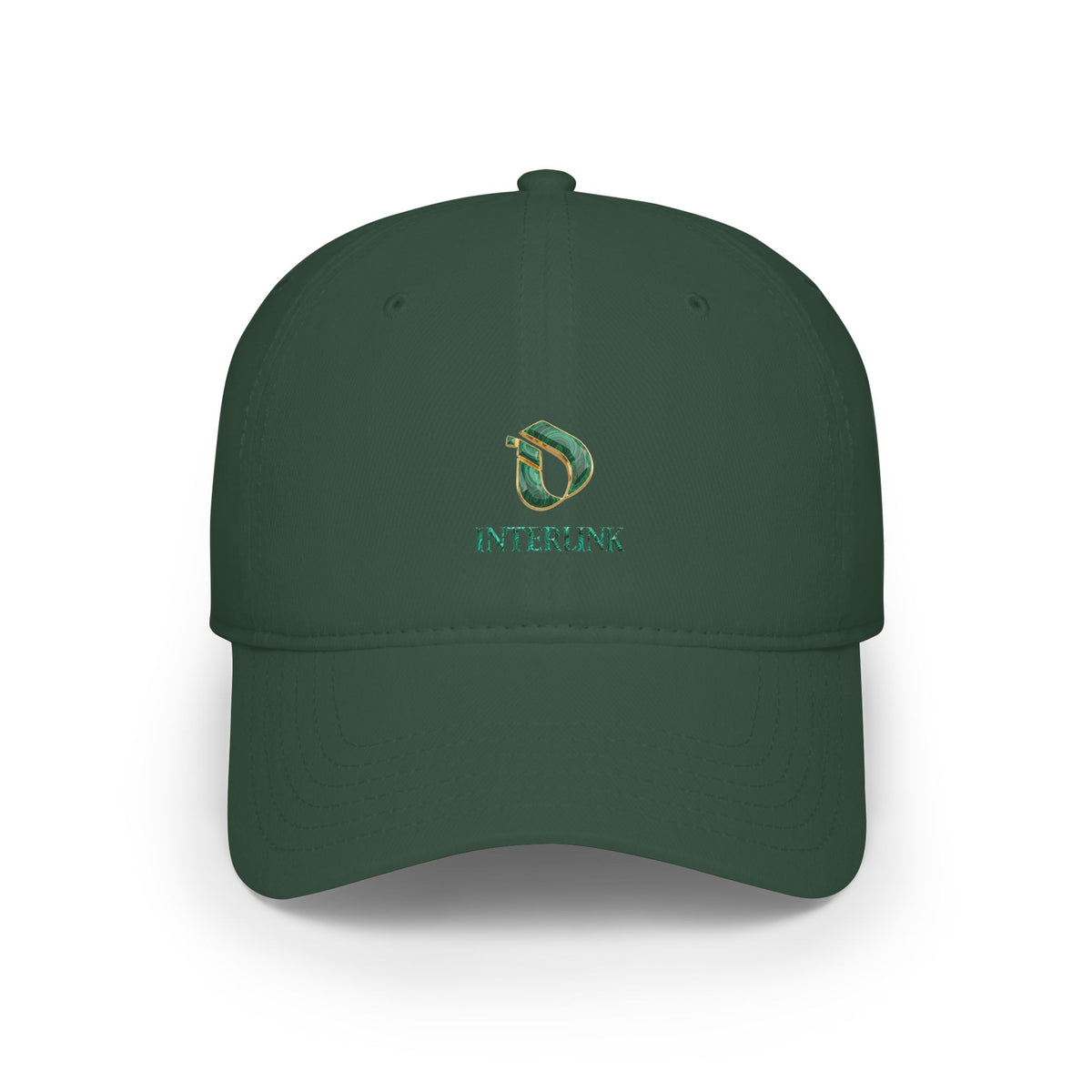 Malachite Veinmark Interlink Cotton Twill Cap