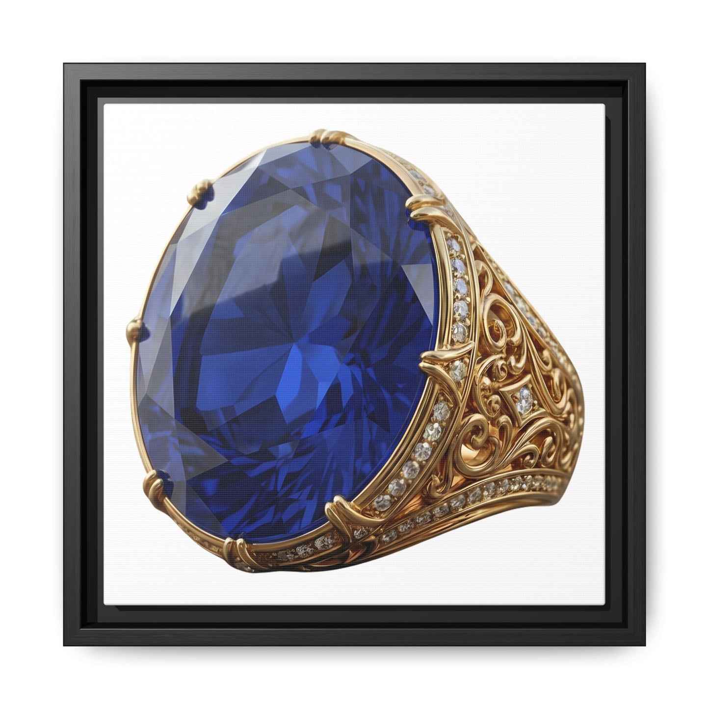 Blue Sapphire Signet Canvas Print
