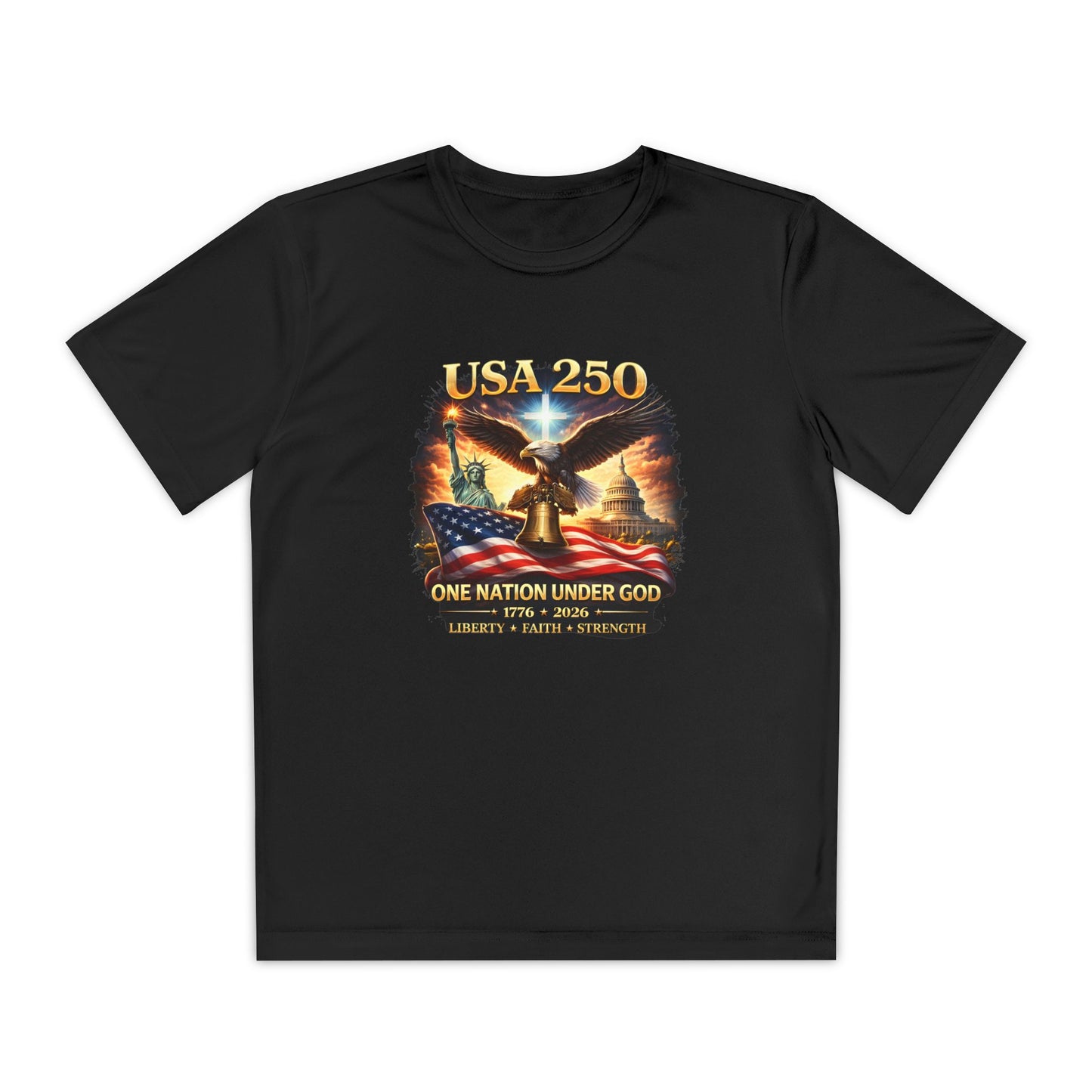 USA 250 Youth Patriotic Graphic Tee