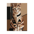 Feline Geometry Poster