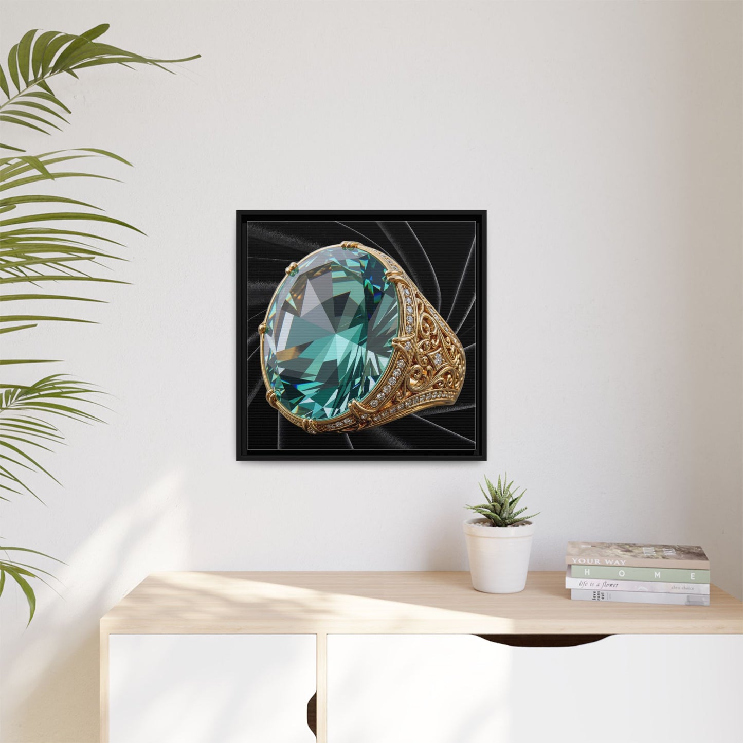 Silken Tourmaline Canvas