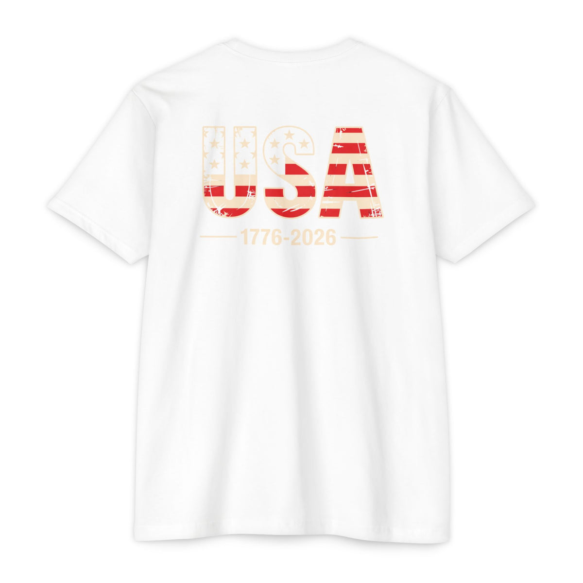 USA 1776-2026 Patriotic Flag Graphic T-Shirt