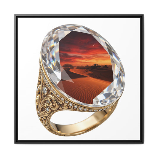Crimson Horizon Signet Canvas