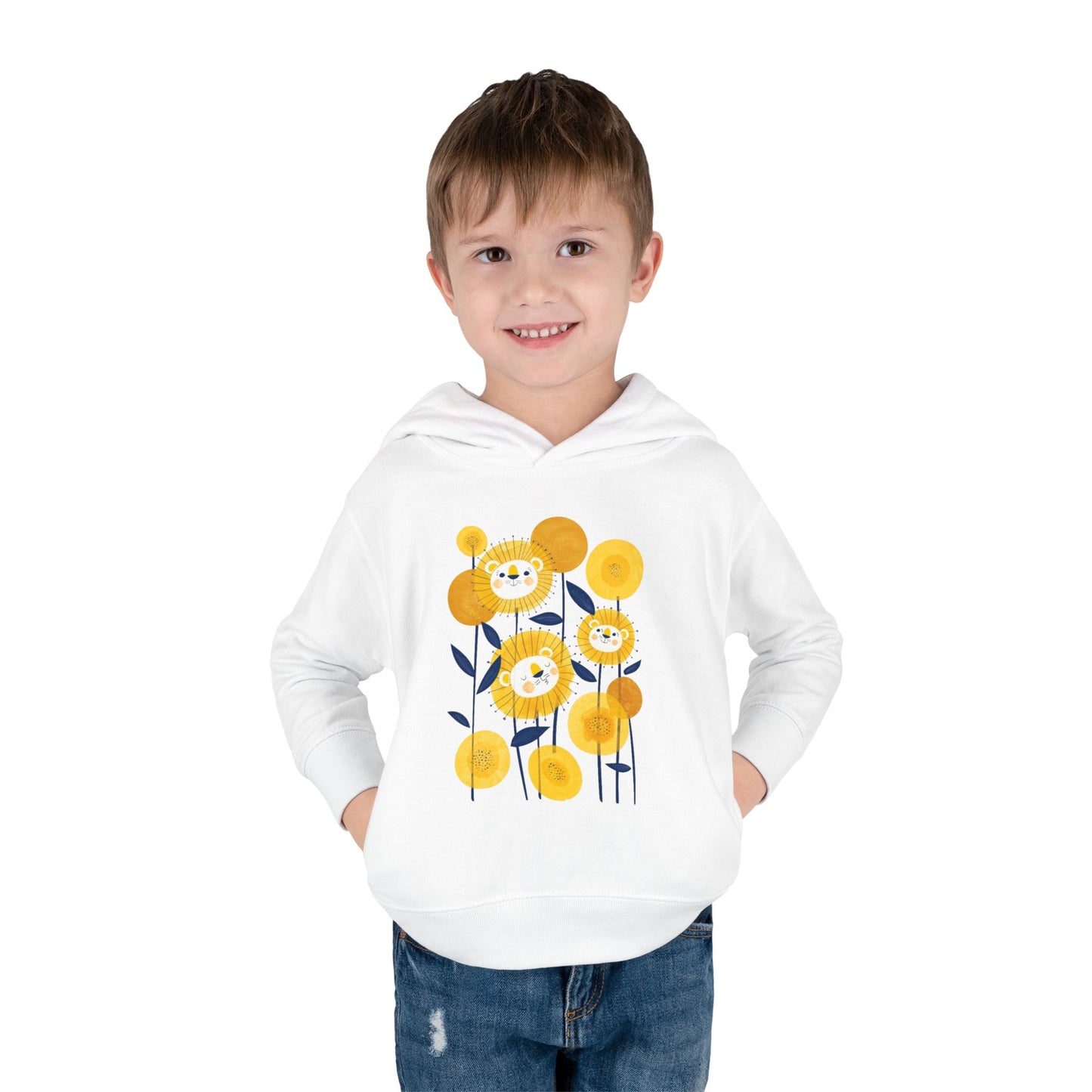 Smiling Flower Garden Toddler Hoodie