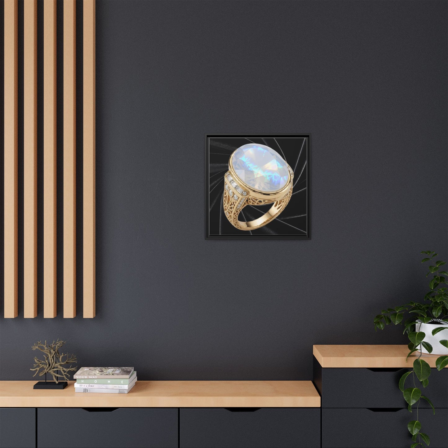 Moonlit Velvet Ring Canvas