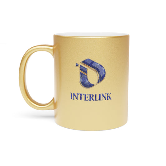 Lapis Lazuli Interlink Metallic-Finish 11oz Ceramic Mug