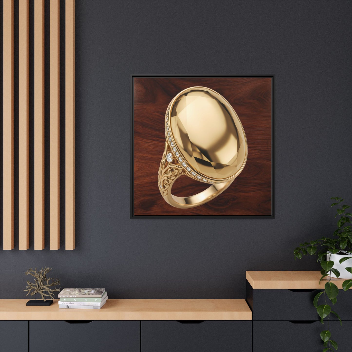 Molten Oval Canvas