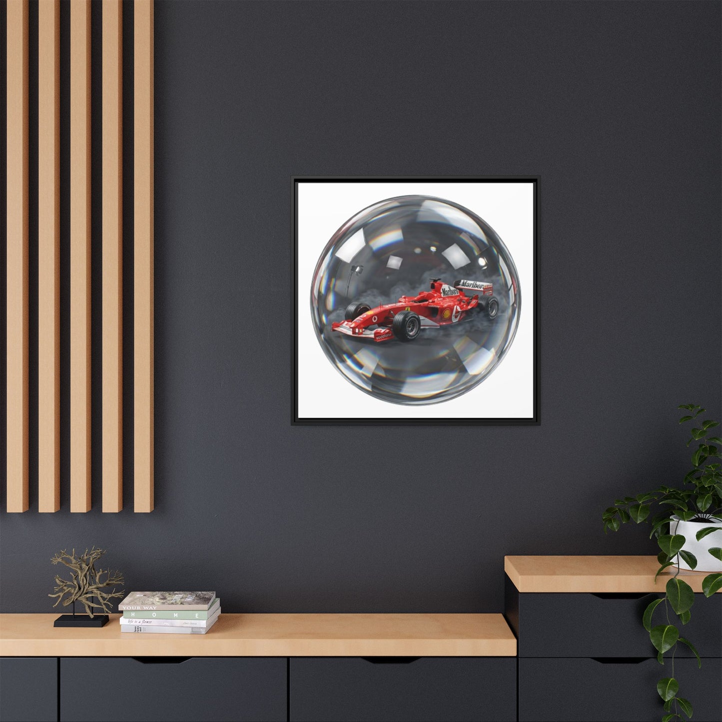 Velocity Sphere Framed Canvas