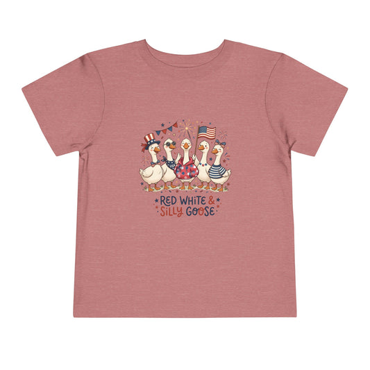 Red White & Silly Goose Toddler T-Shirt