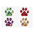 Botanical Paw Print Stickers