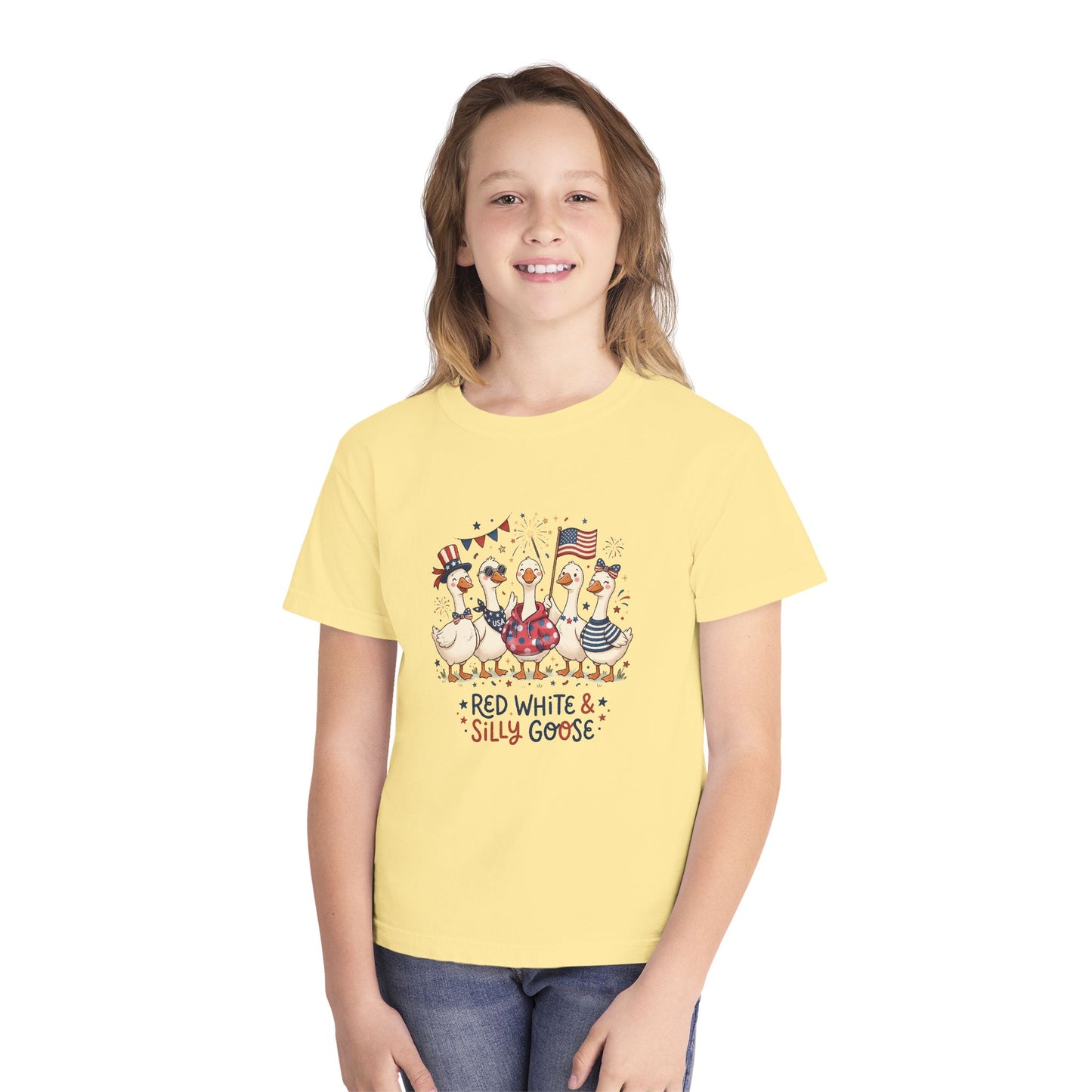 Red White & Silly Goose Youth T-Shirt
