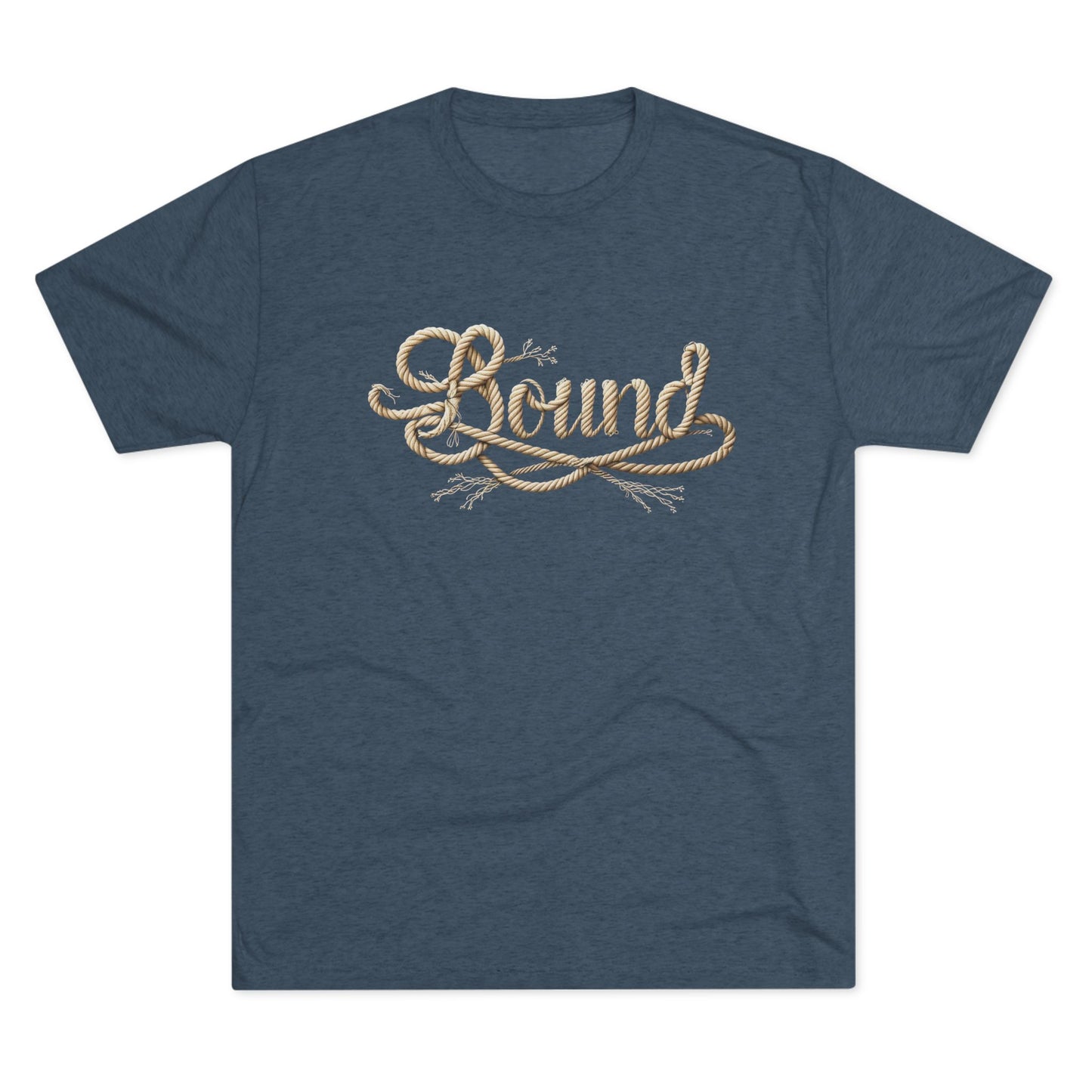 BOUND Rope Script Men’s Tri-Blend T-Shirt