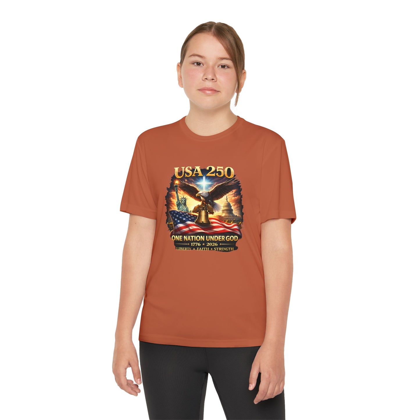 USA 250 Youth Patriotic Graphic Tee