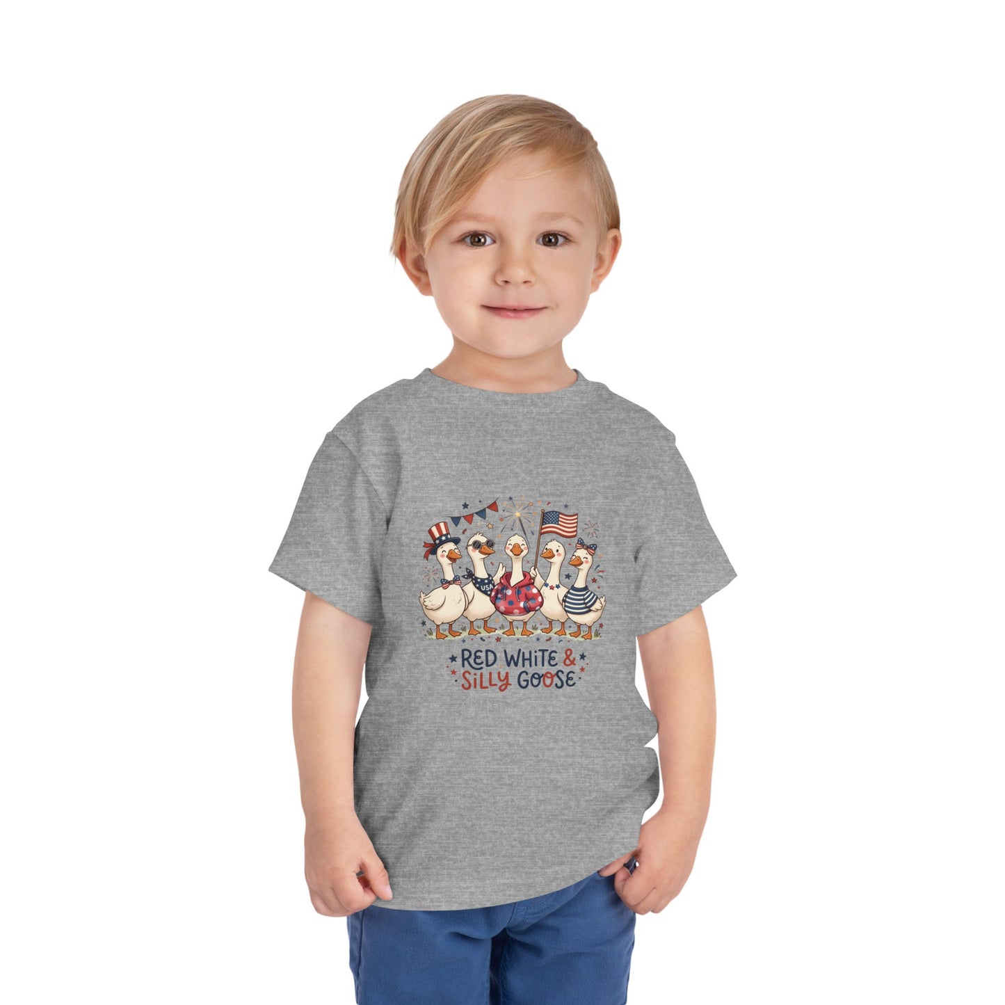 Red White & Silly Goose Toddler T-Shirt