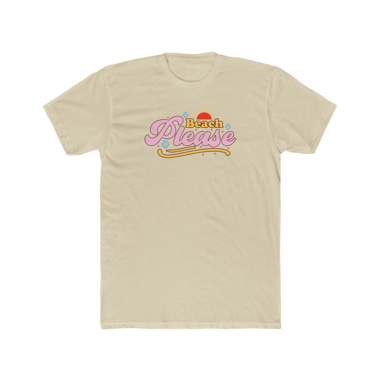 Beach Please Retro Sunset Tee
