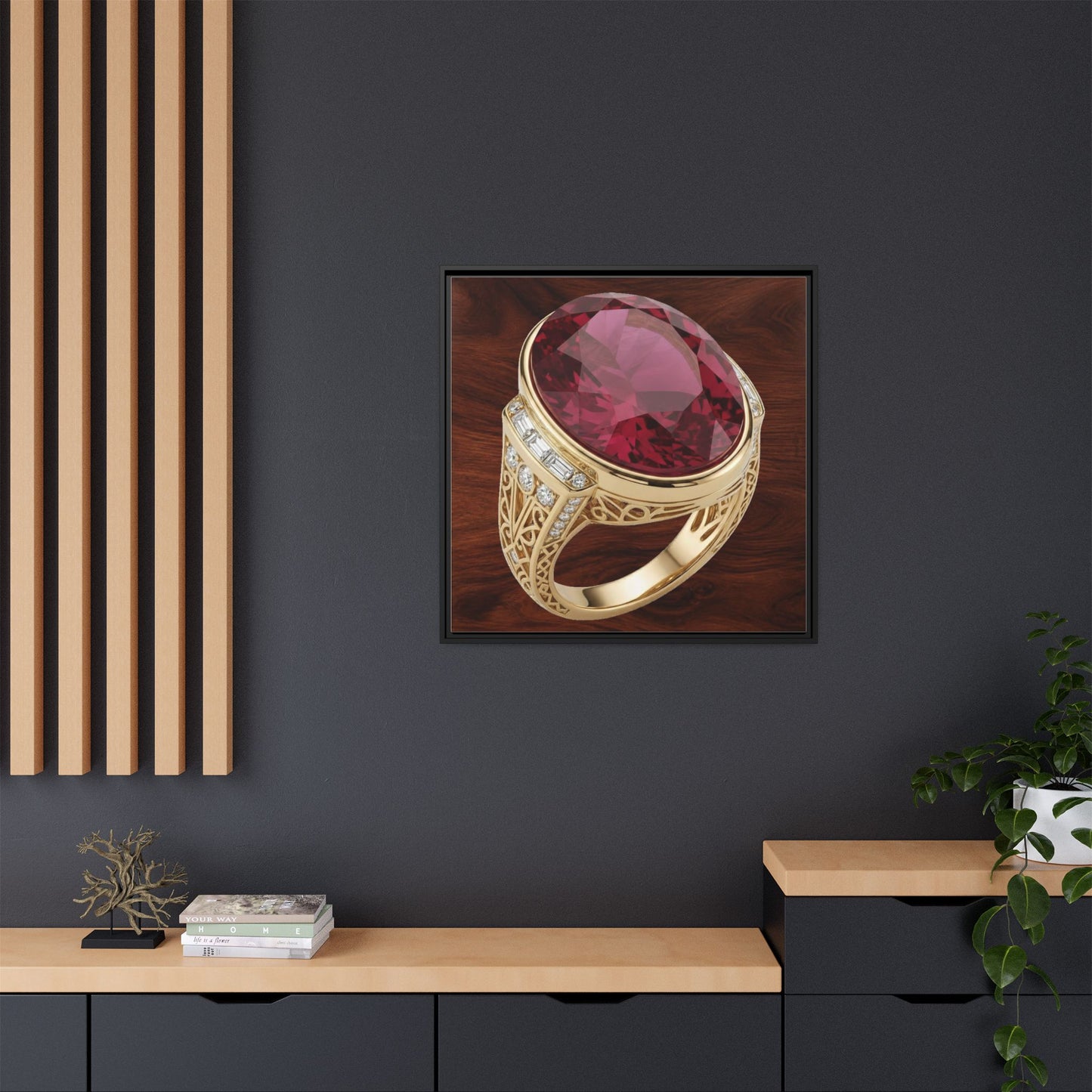 Regal Ruby Walnut Canvas