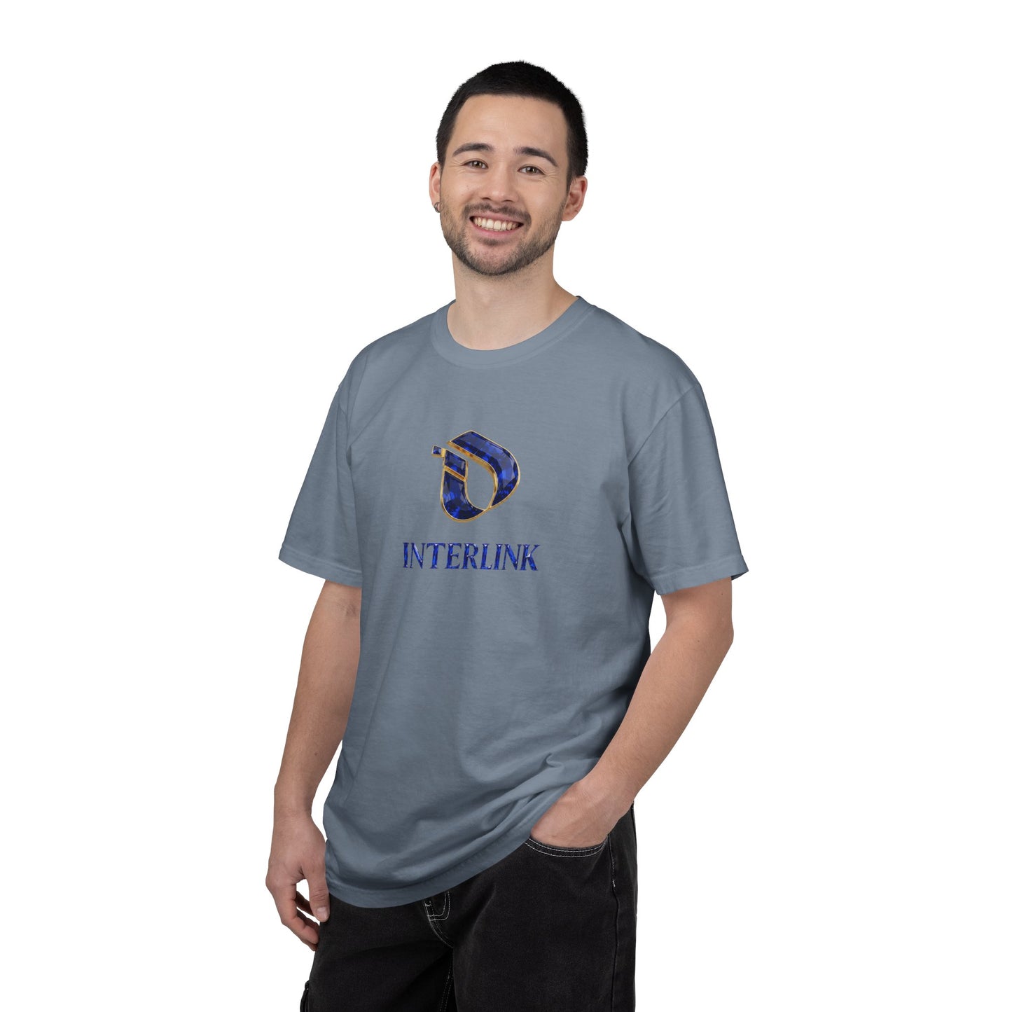 Sapphire-Cut Logo on Interlink Men’s Tee