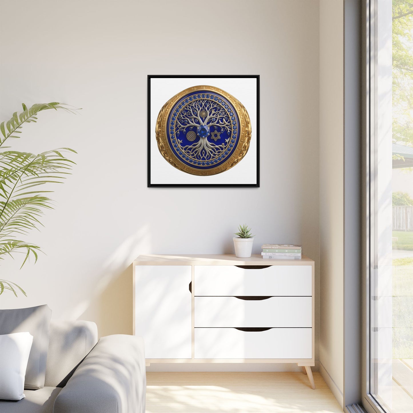 Sacred Tree Medallion Canvas Print