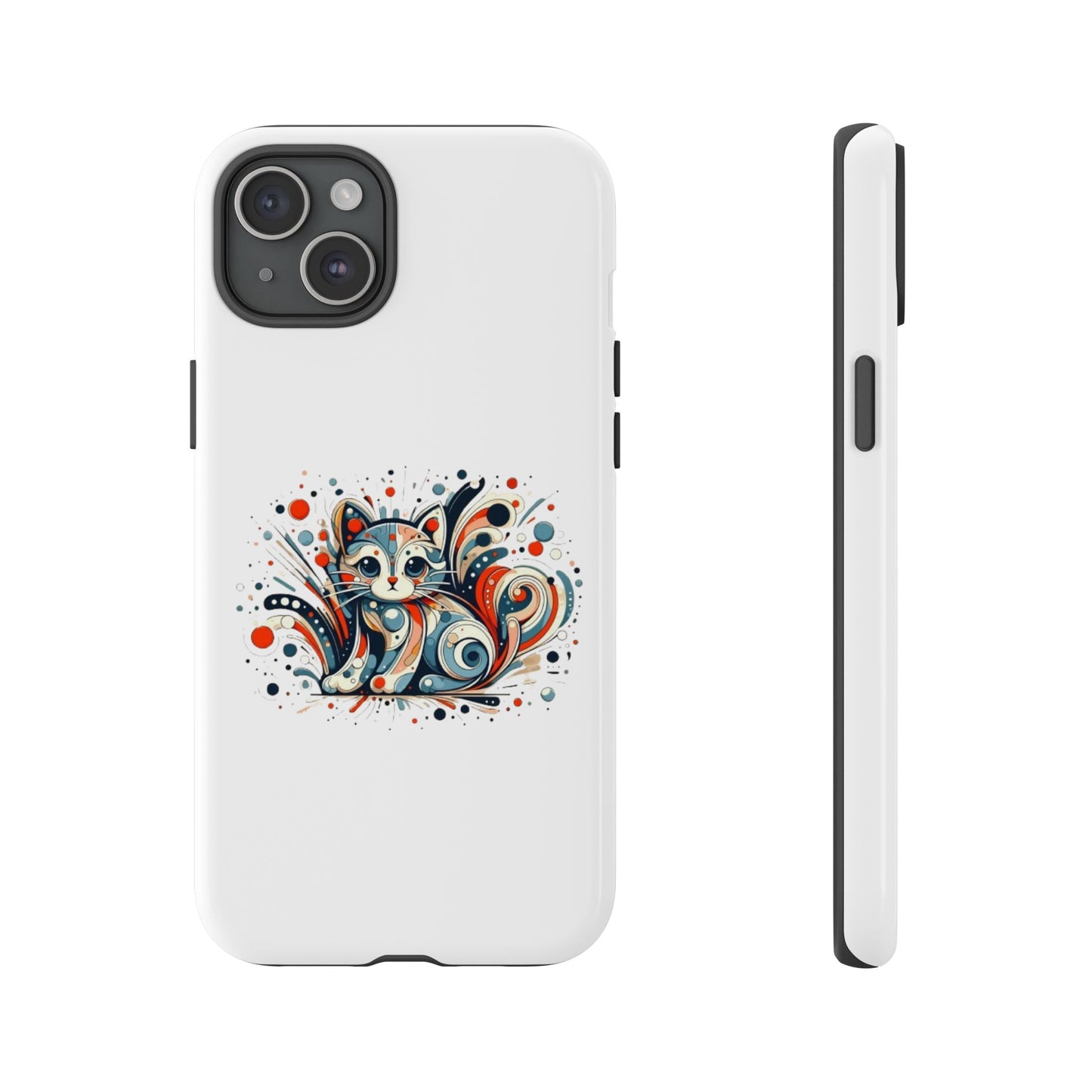 Filigree Cat Apple Phone Case
