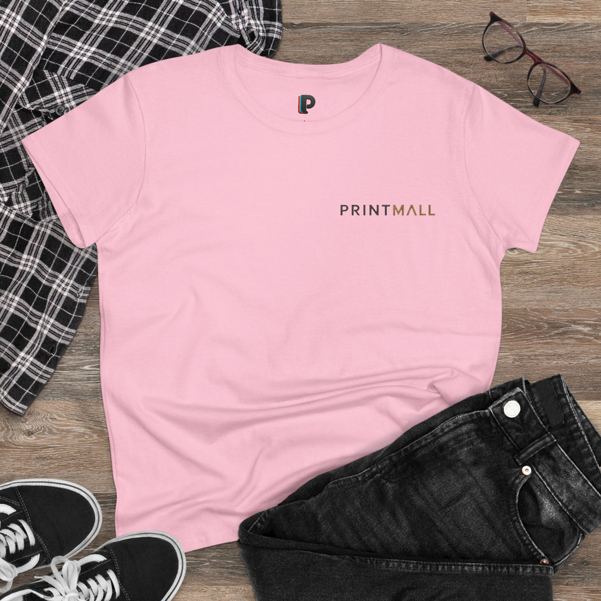 Koi & Lily Pad Ink Wash Back Print Women’s Tee