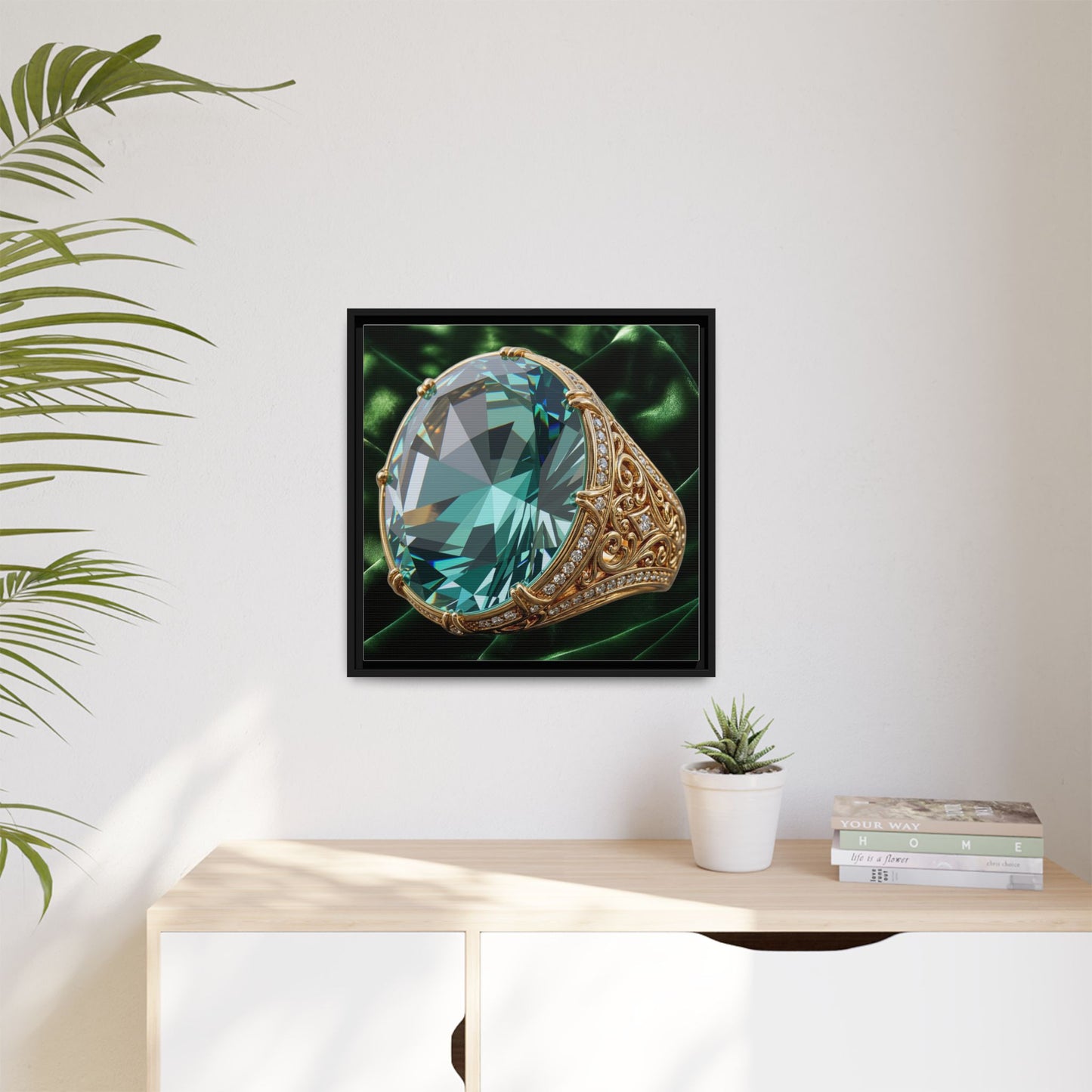 Sculpted Tourmaline Canvas