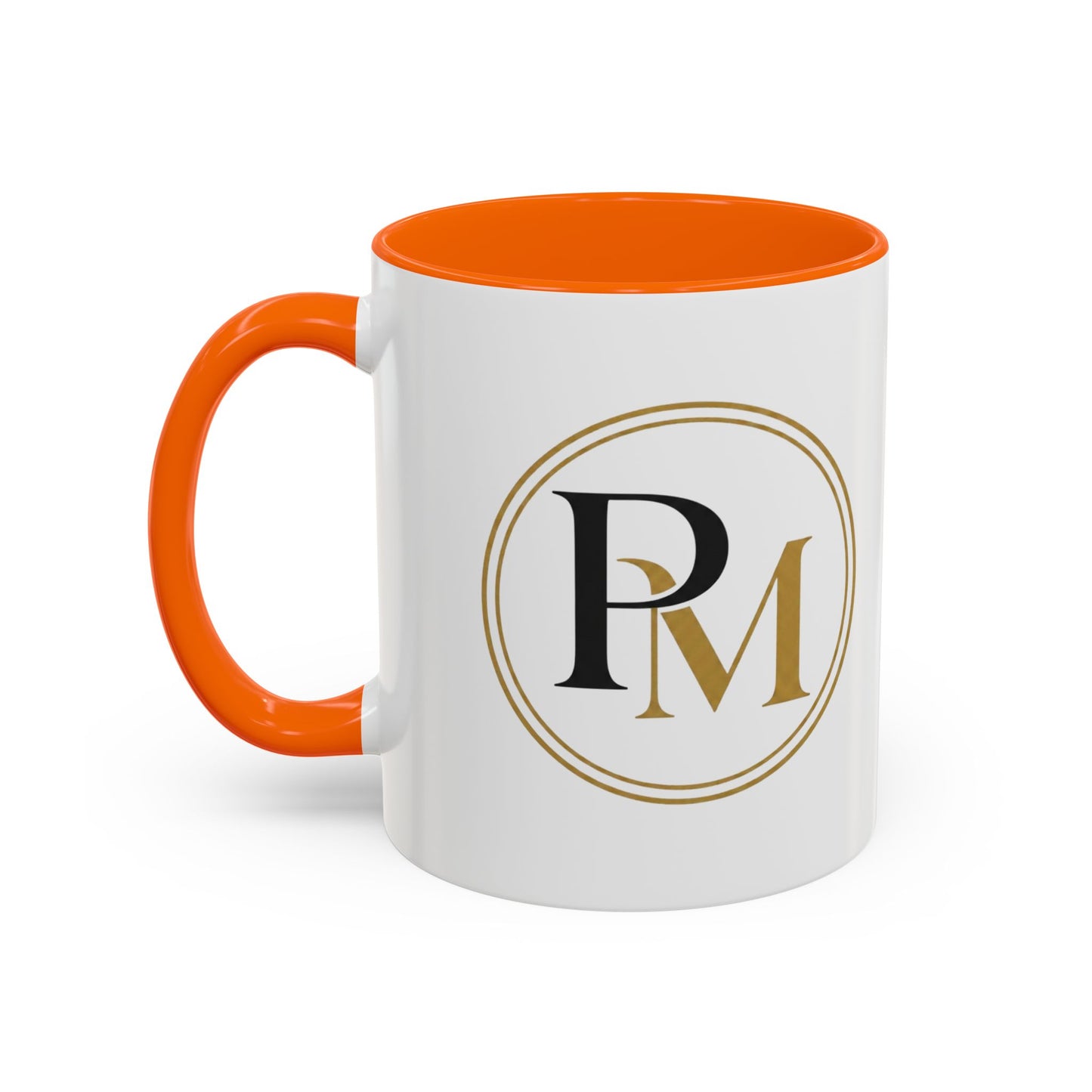 Black Gold PM Initial Accent Mug