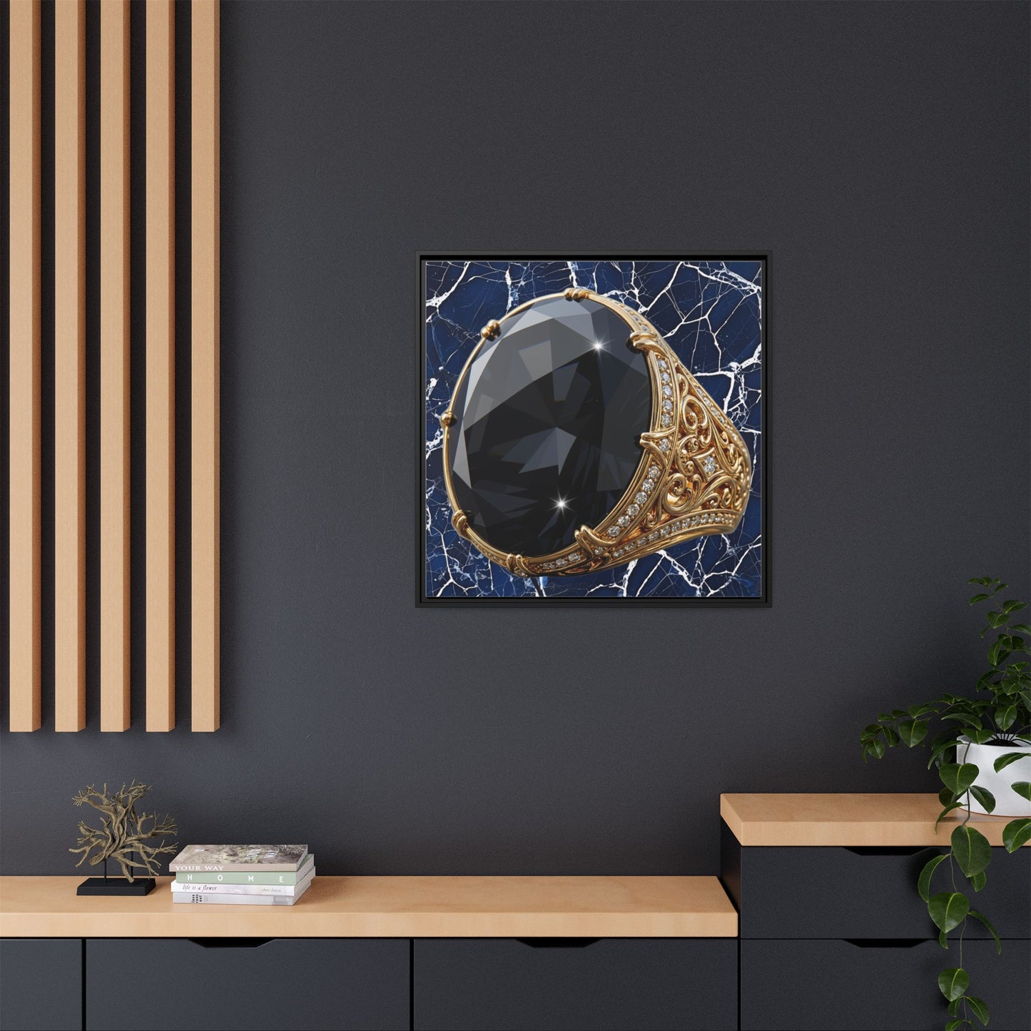 Black Diamond Veil Canvas