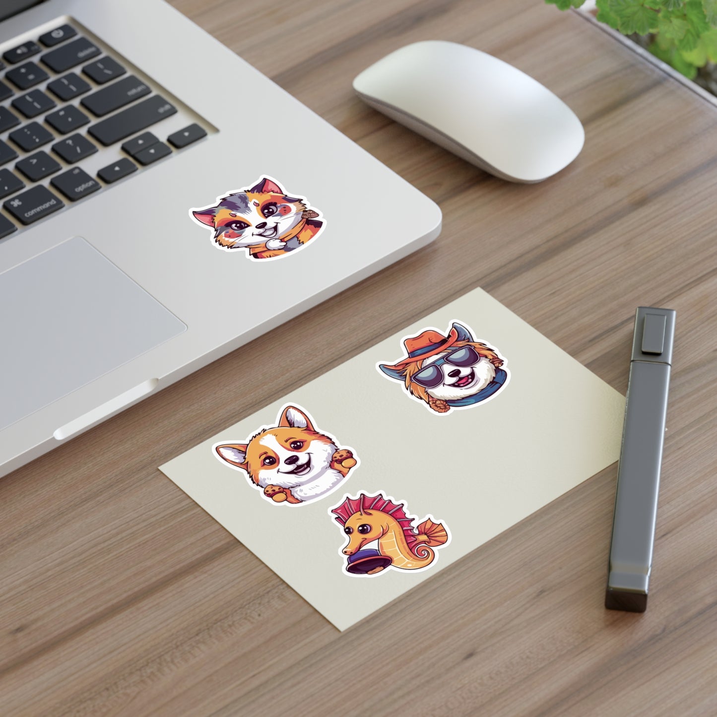 Cartoon Animal Friends Sticker Sheet