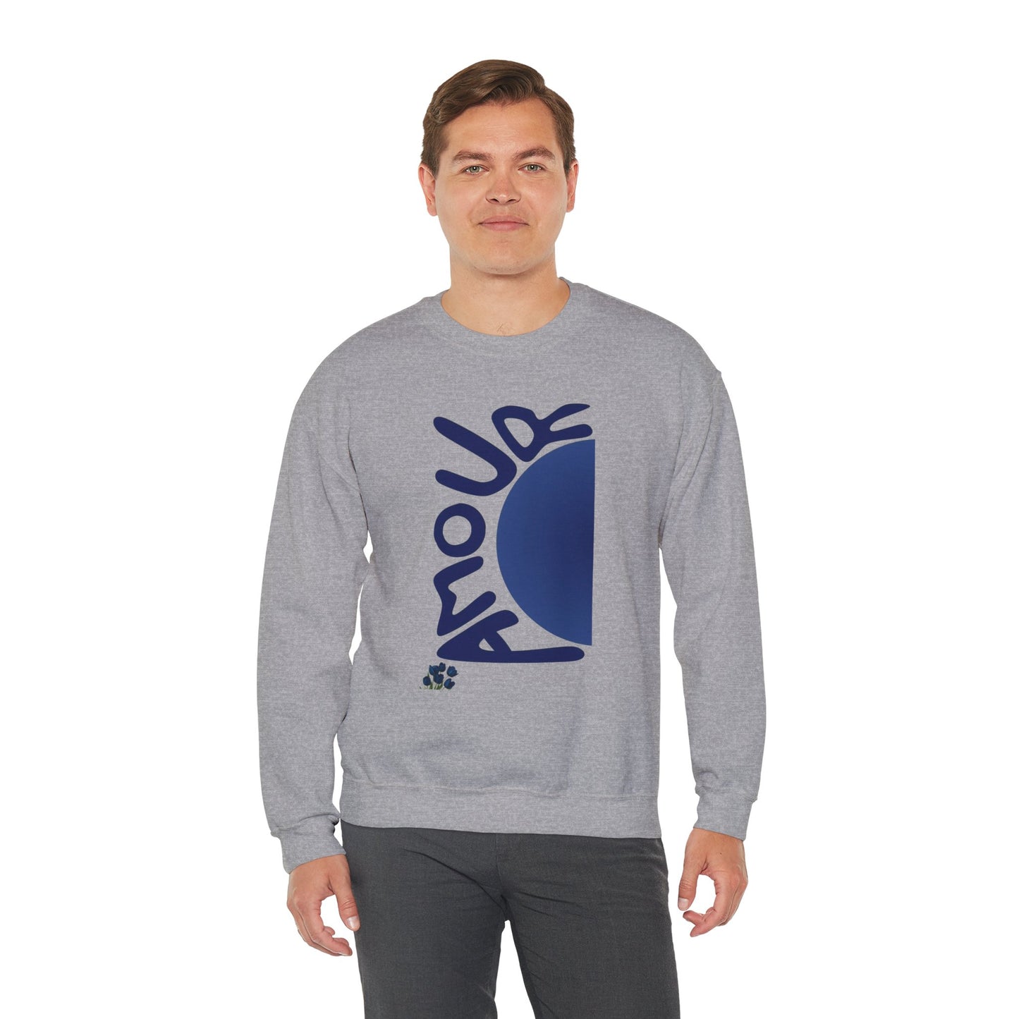 Amour Half-Moon Crewneck Sweatshirt
