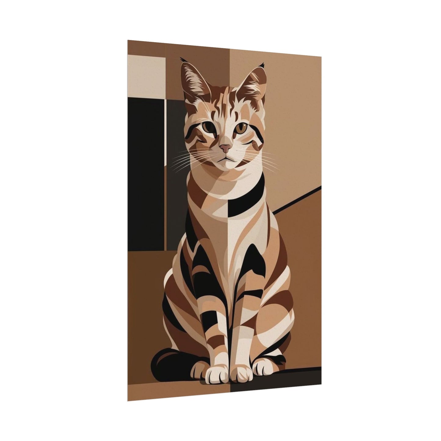 Feline Geometry Poster