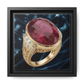 Midnight Velvet Ruby Canvas