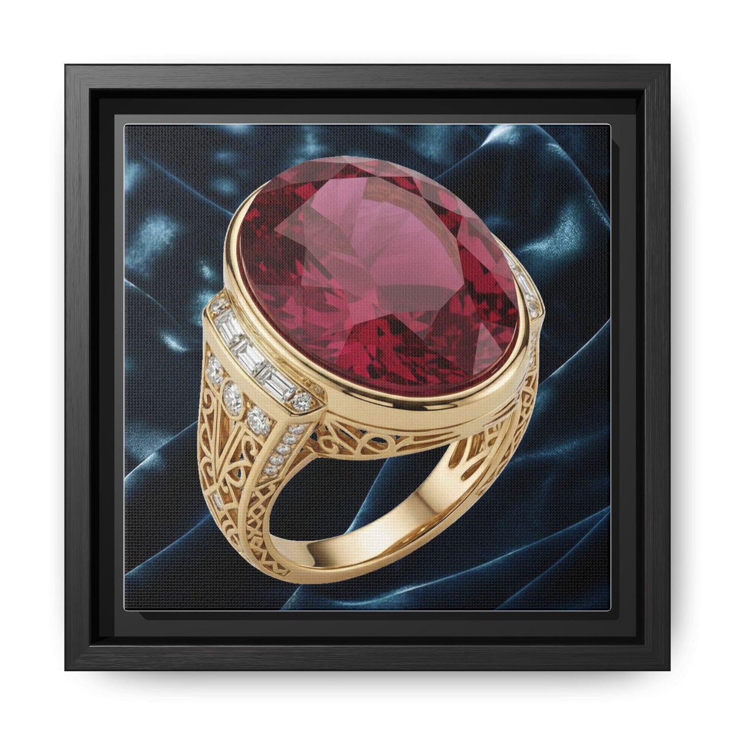 Midnight Velvet Ruby Canvas