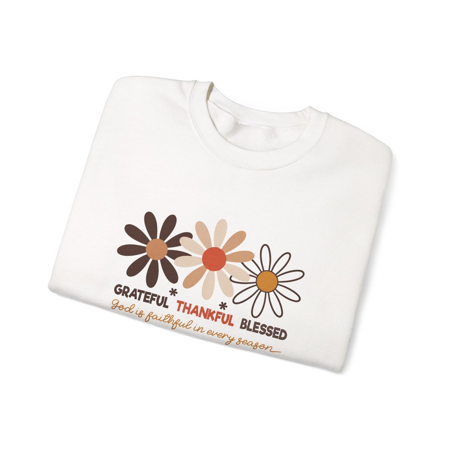 Grateful Thankful Blessed Women's Crewneck Sweatshirt