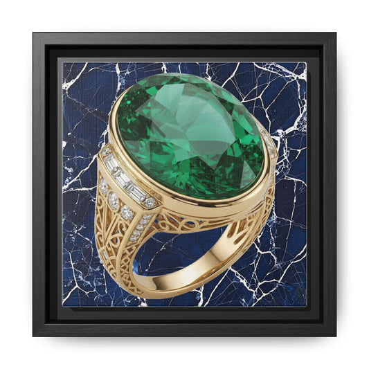 Azure Vein Emerald Canvas