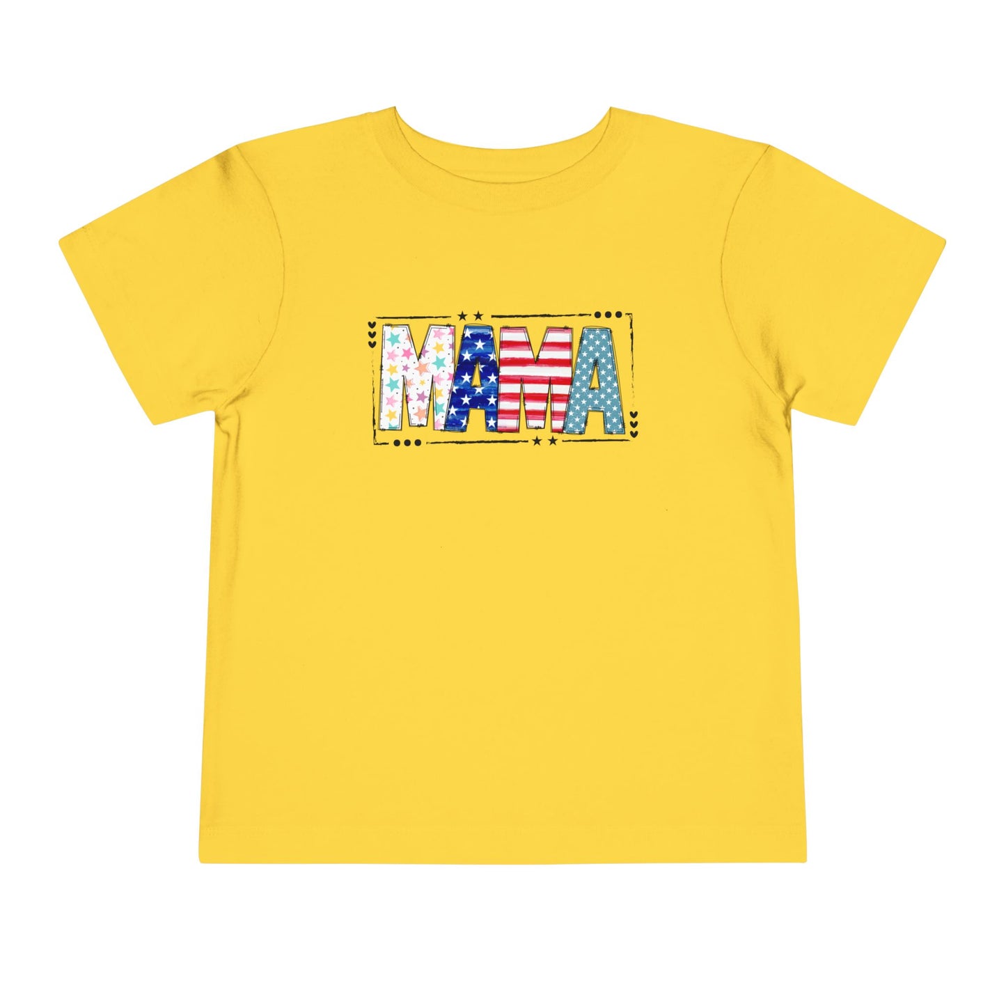 Toddler MAMA Patchwork Stars & Stripes T-Shirt