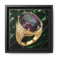 Colour-Shift Alexandrite Ring Framed Canvas